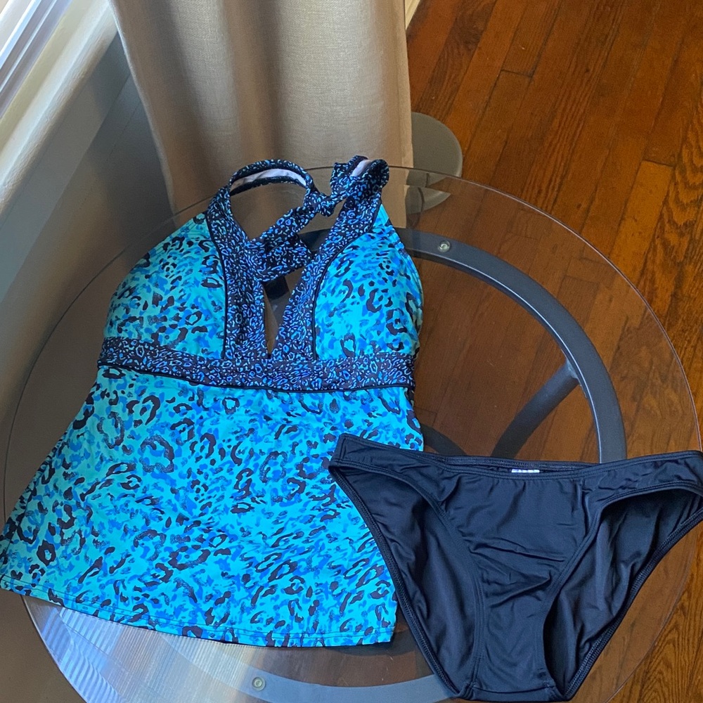 VENUS Black Swimwear Athens Halter Tankini